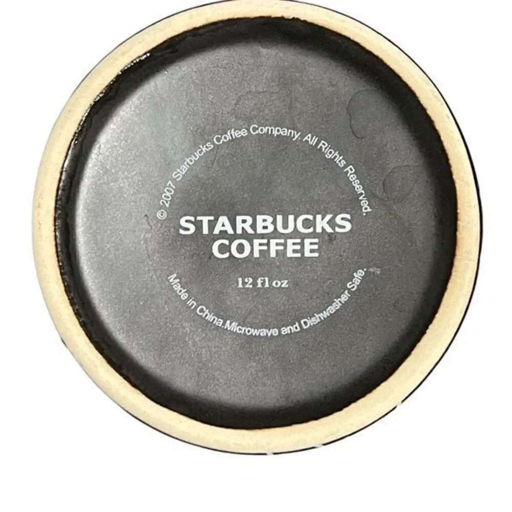 Starbucks 2007 Halloween Fall Chalkboard Drip Brew Coffee Mug